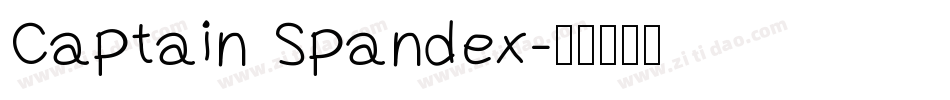 Captain Spandex字体转换